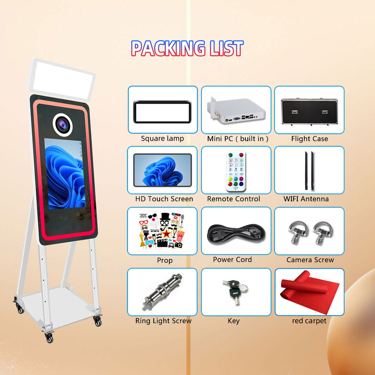 Photobooth IceBox Selfie Mirror 21.5"