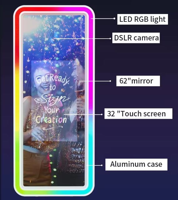 Photobooth IceBox New Mirror 32"