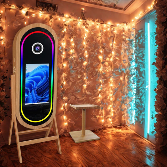 Photobooth IceBox Wooden Mirror 21.5"