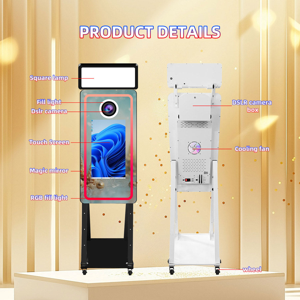 Photobooth IceBox Selfie Mirror 21.5"