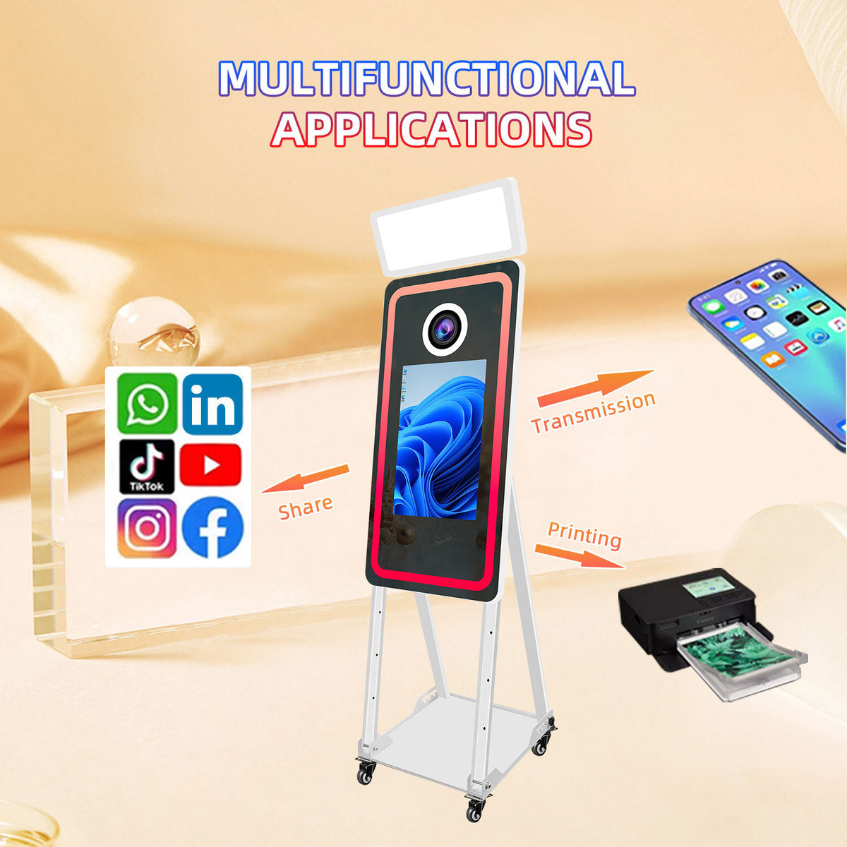 Photobooth IceBox Selfie Mirror 21.5"